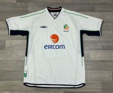 Vintage 2002 Umbro Ireland Away Jersey Shirt Mens XL