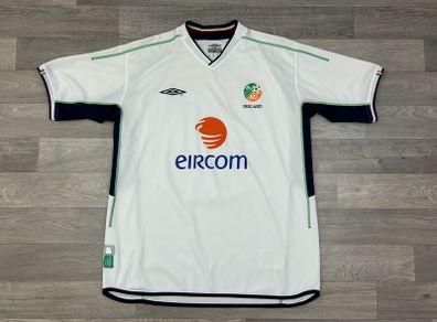 Vintage 2002 Umbro Ireland Away Jersey Shirt Mens XL