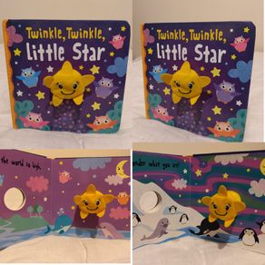 Twinkle Twinkle Little Star Finger Puppet Hardback Board Book