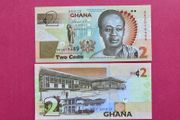 Ghana  2 Cedis  2010. ( UNCIRCULATED ) Commemorative. Issue. Pick  37aa.