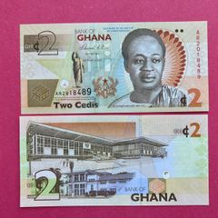 Ghana  2 Cedis  2010. ( UNCIRCULATED ) Commemorative. Issue. Pick  37aa.