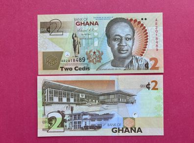 Ghana  2 Cedis  2010. ( UNCIRCULATED ) Commemorative. Issue. Pick  37aa.