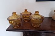 vintage Amber glass