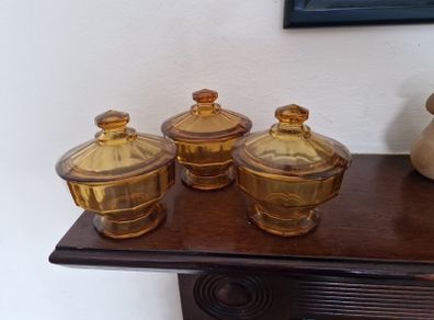 vintage Amber glass