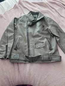 Molly maes faux leather biker jacket