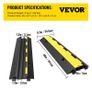 5-Pack 2-Channel Cable Protector Ramps Image 7