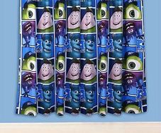 Disney Pixar's Monsters University Curtain Set  and Character Cushion