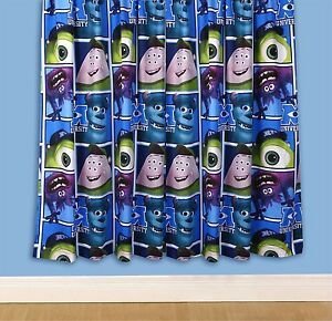 Brand New Disney Pixar Monsters University Curtain Set 168x 137cm/66" x 54")