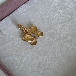 Pandora shine decorative butterfly pendant,  18k yellow gold