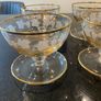 Rare  and fabulous Set of six vintage mid century sherbet glasses Image 6