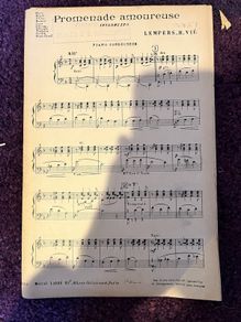 vintage sheet music