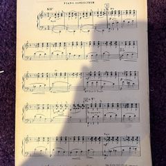 vintage sheet music