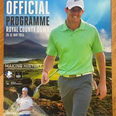 Very Rare 2015 Dubai Duty Free Irish Open Programme - Royal County Down Golf Club