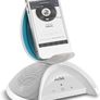 AcTek Bluetooth Speaker with 2 Loudspeaker and Moon-Form Phone Stand, AUX Output Port fit for Computer Image 2