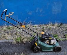 petrol lawnmower
