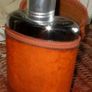 Vintage Harrods Hip flask & Leather Case Image 2