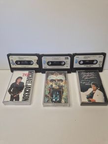 Michael Jackson Vintage Cassette Tapes Bundle  Thriller, Bad, Dangerous