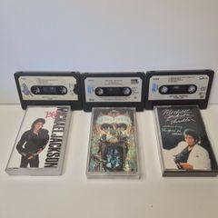 Michael Jackson Vintage Cassette Tapes Bundle  Thriller, Bad, Dangerous