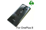 For OnePlus 8 Back Battery Cover Rear Camera Glass Panel Housing Black New