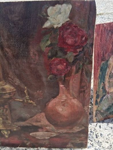 3 X George Weissbort Original Oil On Board