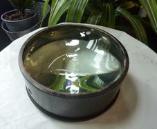 Antique Optical Lantern Condenser Lens/Magnifier, Heavy Desk Piece, 6.25 inches, 2kg
