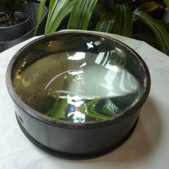 Antique Optical Lantern Condenser Lens/Magnifier, Heavy Desk Piece, 6.25 inches, 2kg