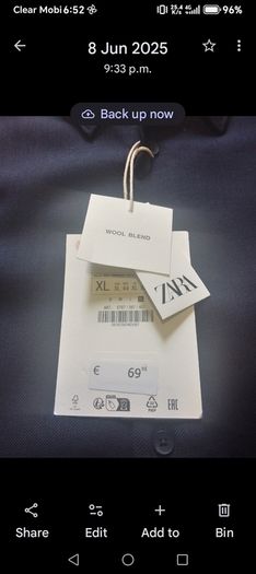 Zara Shirts 1 Black & 1 Navy