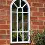 Modena, Indoor/Outdoor-Lightweight, Durable Frame, Any Weather Ornament-W35cm x H71cm Wall Mirror, Brushed Grey, 35cm x 71cm Image 2