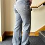 Zara Mid Rise Straight Leg Jeans, Grey Jeans / Size 10 Image 5