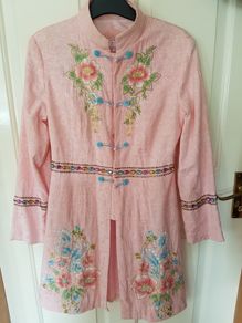 Embroidery pink Jacket UK 6-8
