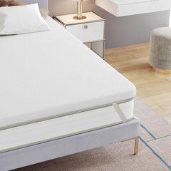 7cm Memory Foam Mattress Topper Small Double Bed with Back Support - Pain Relief Mattress Topper for Sofa Bed, Caravan, Hard/Old Mattresses