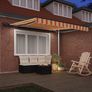 Retractable Awning Manual Yellow and orange 350 x 250 cm Fabric Image 3