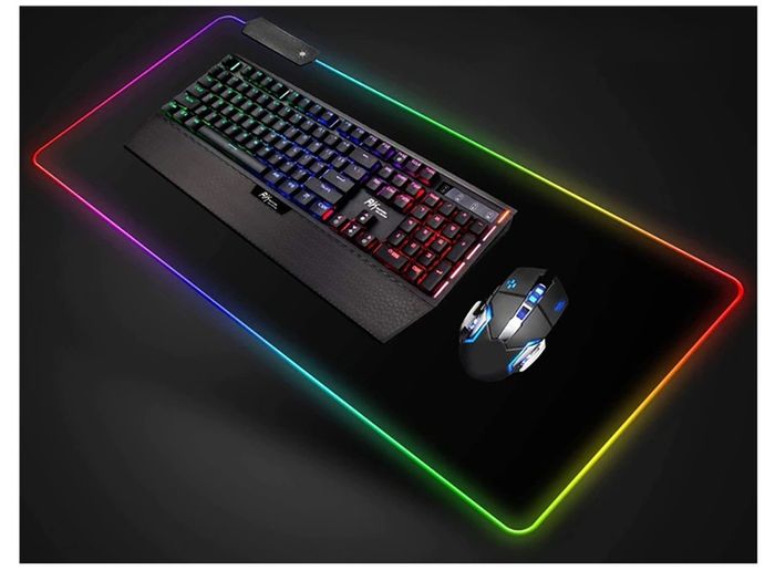 New Large Computer RGB Backlight LED Mouse Pad Gaming Mouse Keyboard Mat #1422