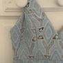 dress blue lace occasion dress triangle brand size 10 Image 6