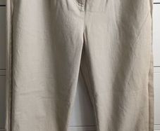 Primark Beige Cropped Straight Leg Trousers (New without Tags)