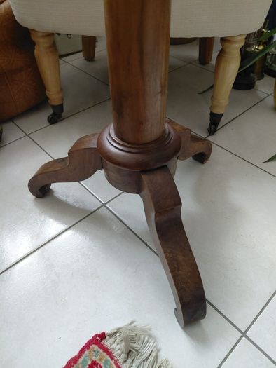 Antique wooden Duellist music stand with side candle sconcesAntique oak wooden music stand with side candle sconces