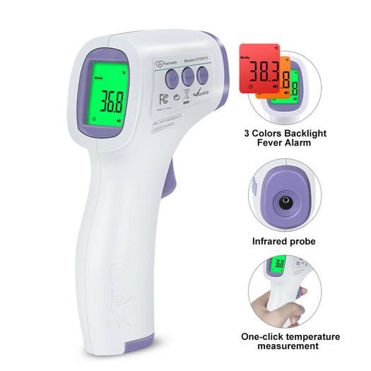 Digital Infrared Forehead Thermometer Room Non-Contact Temperature Gun For Adult