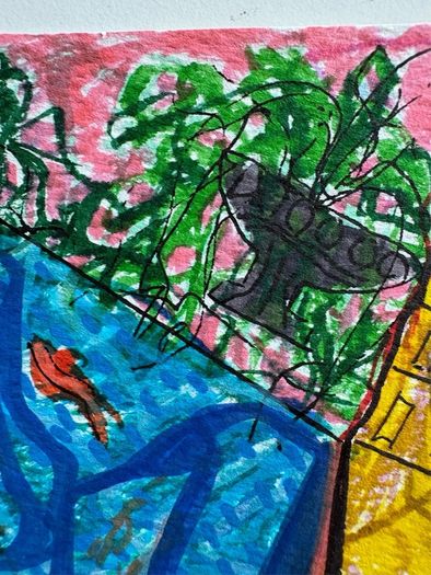 Original Art Figurative Bearded Guy Beard Pop Art