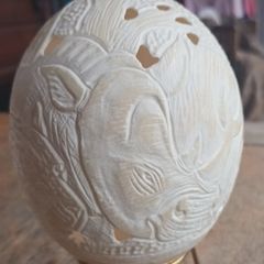 Dummie Khums ostrich egg, rare find, no damage, D18