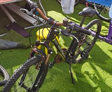 Junior mountain Bike rock rider