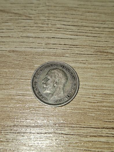 Great Britain UK 1932, 3 Pence/Threepence, George V, Silver Coin - free standard postage