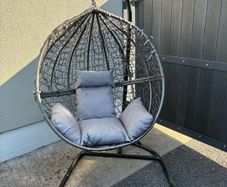 Egg Chair with outdoor cover