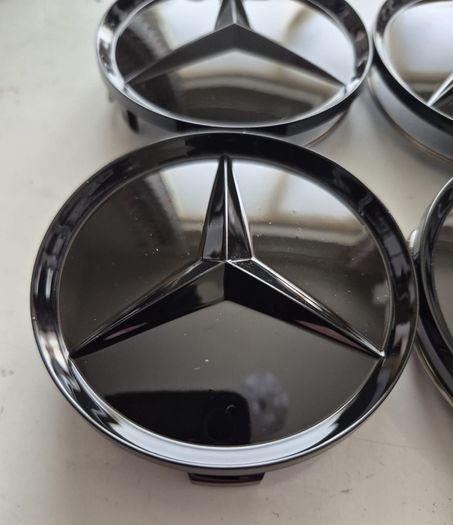 Mercedes Gloss Balck caps - FREE POST