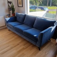 Blue Couch/ Sofa - like new