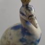 Vintage Ceramic Peacock - Flower Arrangement Frog Image 2