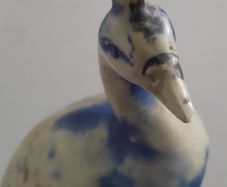 Vintage Ceramic Peacock - Flower Arrangement Frog