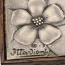 Rare and valuable Italian Mid Century Modern Jatoba and Silver Plated Cigarette Box look at all pictures Image 2
