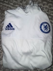 Adidas original Chelsea FC white hoodie 2015-2016