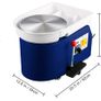 350W 28cm Electric Pottery Wheel Machine Foot Pedal Manual w/ Tools Blue Image 3