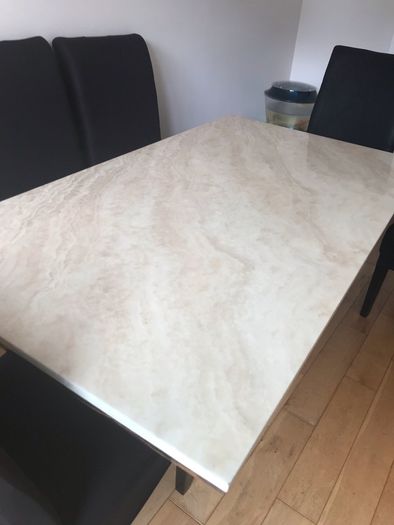 marble dining set